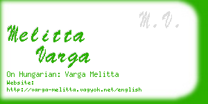 melitta varga business card